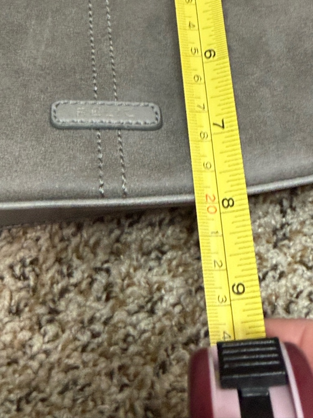 Relic Gray Suede Crossbody with Dual Front Zips - Picture 7 of 9